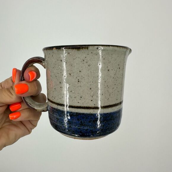 Otagiri Mariner Stoneware Creamer From Japan, Vintage Blue Otagiri Small Pitcher - Picture 1 of 6